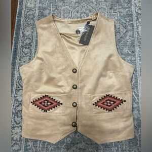 Shyanne Light Tan Suede Vest Small
BNWT
